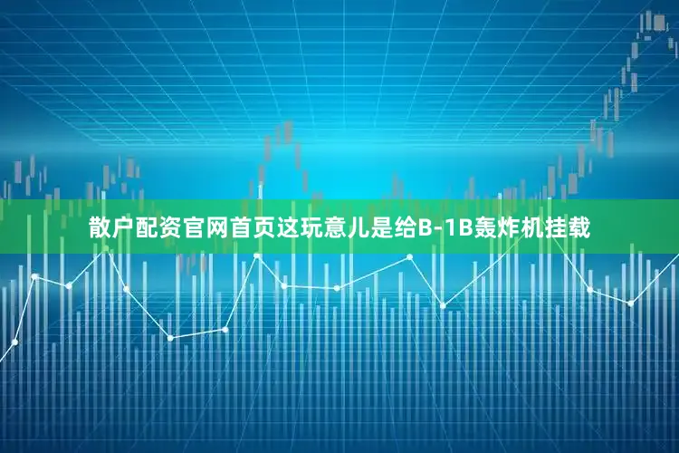 散户配资官网首页这玩意儿是给B-1B轰炸机挂载